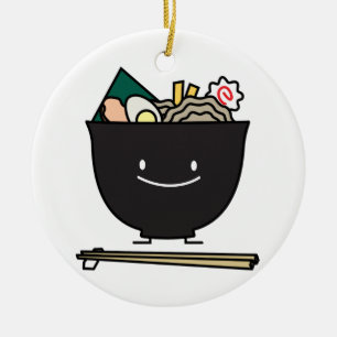 Décoration En Céramique Bol heureux de Ramen