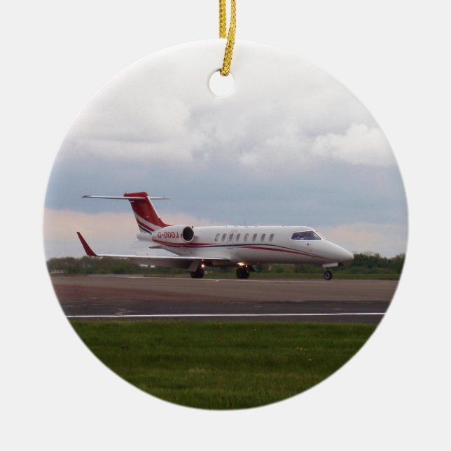 Décoration En Céramique Bombardier Lear Jet 45XR (Devant)
