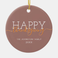 Bon thanksgiving brun clair