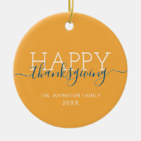 Bon thanksgiving orange vif