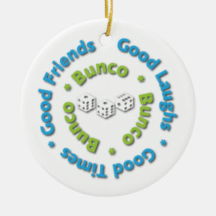 Décoration En Céramique bons amis de bunco