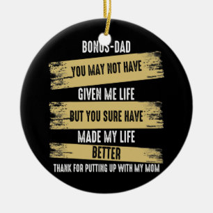 Décoration En Céramique Bonus Papa Vous N'Avez Peut-Être Pas Donné De Cita