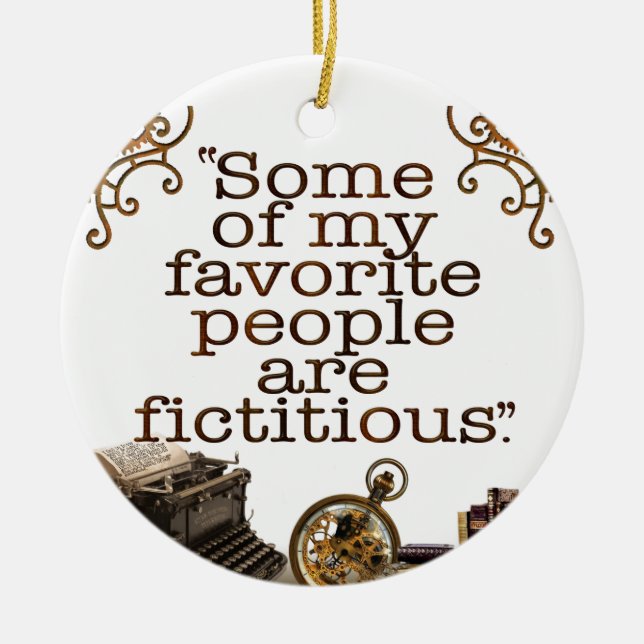 Décoration En Céramique Book Lovers / Writers & Authors Ceramic Ornament (Devant)