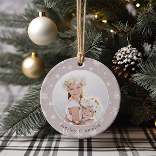 Décoration En Céramique Bordure de snowflacon   Photo