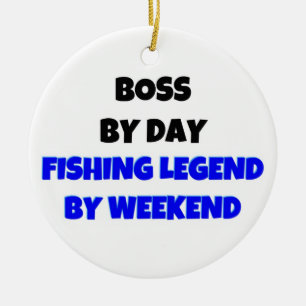 Décoration En Céramique Boss par Day Fishing Legend par Weekend