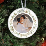 Décoration En Céramique Botanique Eucalyptus Verdure Noël personnalisé<br><div class="desc">Élevez votre décor de vacances avec notre "Botanical Eucalyptus Greenery Custom Christmas Céramique Ornement." Ce décor exquis résume magnifiquement le charme du cottagecore avec sa végétation complexe d'eucalyptus et sa délicate couronne d'aquarelle botanique. Le feuillage minimal et le design intemporel créent un look élégant et sobre qui complète parfaitement votre...</div>