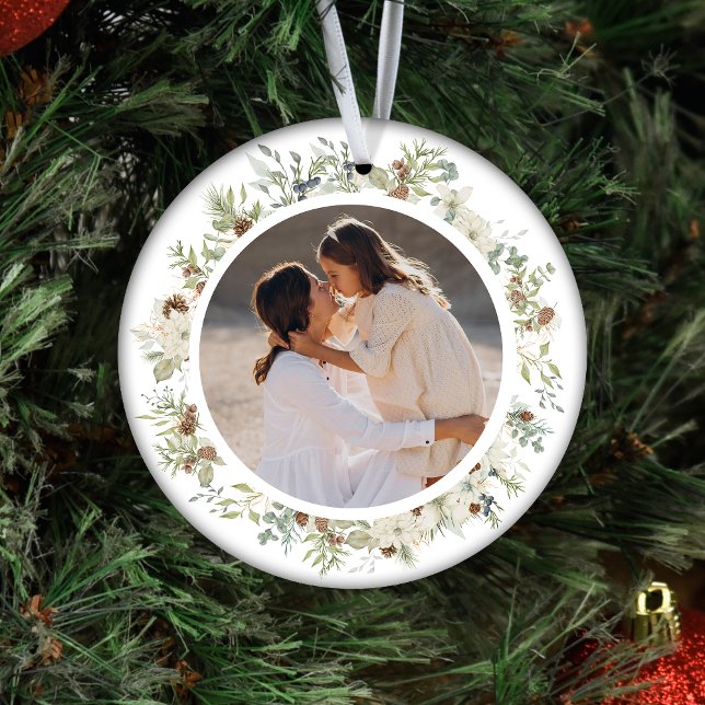 Décoration En Céramique Botanique Eucalyptus Verdure Noël personnalisé (Créateur téléchargé)