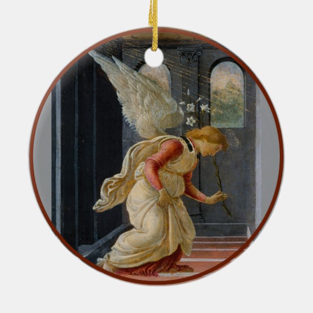 Décoration En Céramique Botticelli Marie et Ange (Dos)