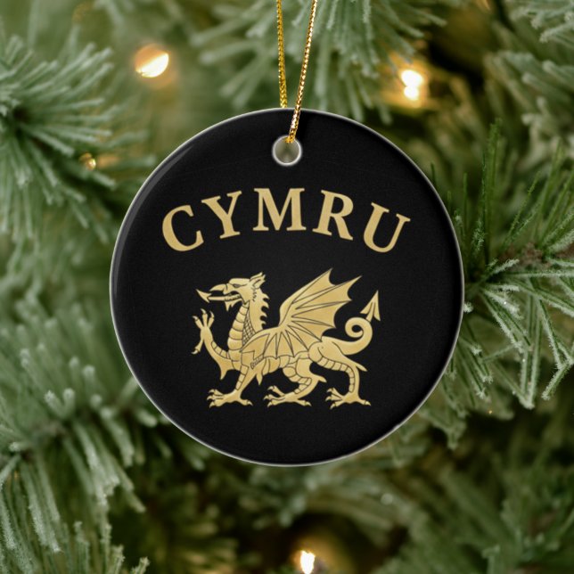 Décoration En Céramique Bouclier Cymru (Arbre)