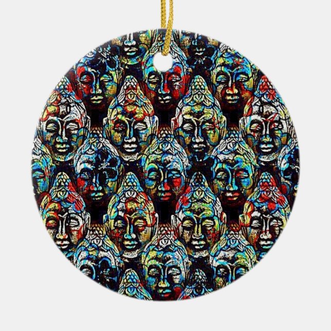 Décoration En Céramique Bouddha zen (Devant)