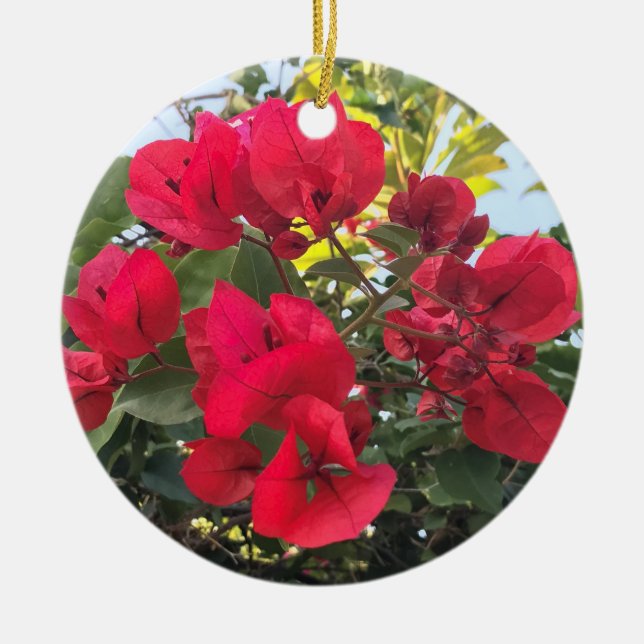 Décoration En Céramique Bougainvillea (Devant)