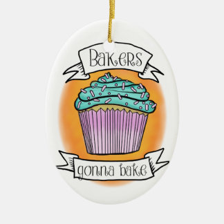 Décoration En Céramique boulangers allant faire cuire au four