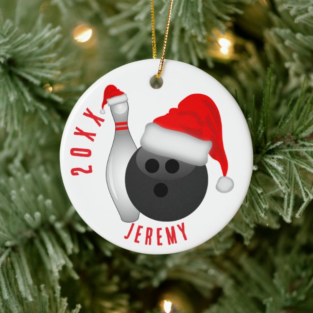 Décoration En Céramique Boule et quille de bowling de Noël (Arbre)