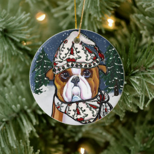 Décoration En Céramique Bouledogue