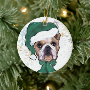 Décoration En Céramique Bouledogue   