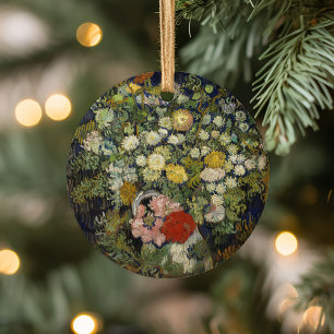 Décoration En Céramique Bouquet de fleurs dans un vase   Vincent van Gogh