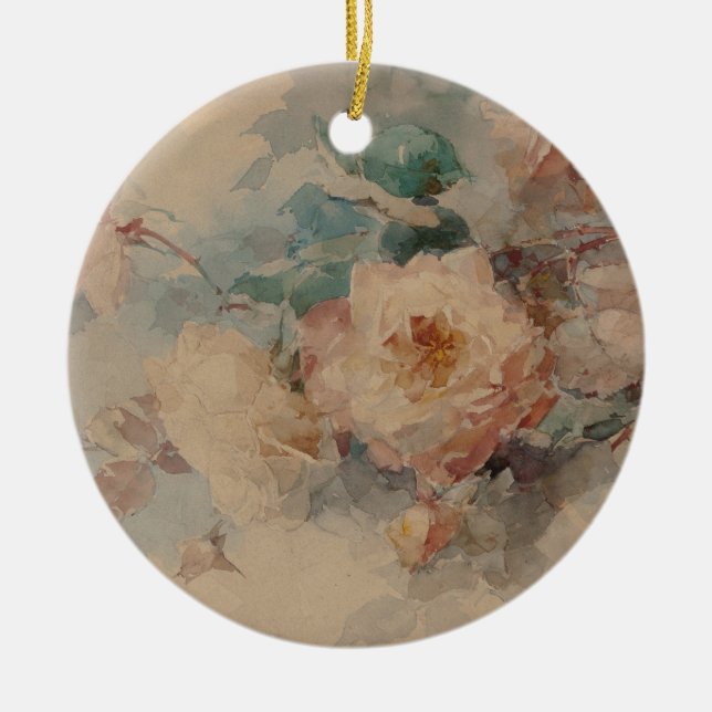 Décoration En Céramique Bouquet de Rose - Franz Bischoff (Devant)