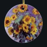 Décoration En Céramique Bouquet de tournesols de Claude Monet, Art Vintage<br><div class="desc">Bouquet of Sunflowers (1881) de Claude Monet est un vintage impressionniste peinture à la morue florale d'art. Fleurs jaunes fleuries du jardin. Un bouquet de tournesol de saison estivale dans un vase. À propos de l'artiste : Claude Monet (1840-1926) est un fondateur du mouvement de peinture impressionniste française, dont la...</div>