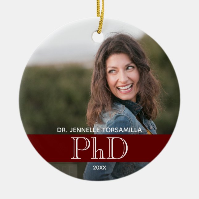 Décoration En Céramique Bourgogne Photo Doctorat (Devant)