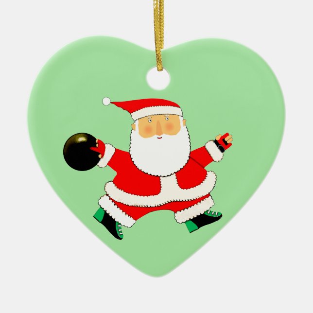 Décoration En Céramique Bowling Noël Collectif (Devant)