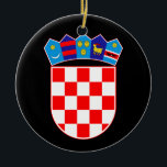 Décoration En Céramique Bracelet d'armoiries de Croatie<br><div class="desc">Republika Hrvatska. Armoiries de Croatie.</div>