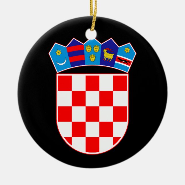 Décoration En Céramique Bracelet d'armoiries de Croatie (Devant)