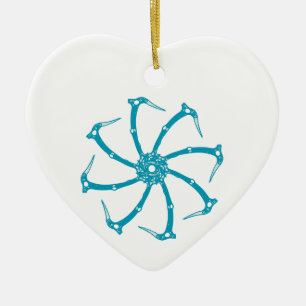 Décoration En Céramique Broche de l'outil de glace