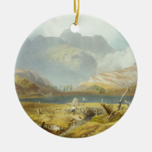 Décoration En Céramique Brochets de Langdale, "du secteur anglais de lac",