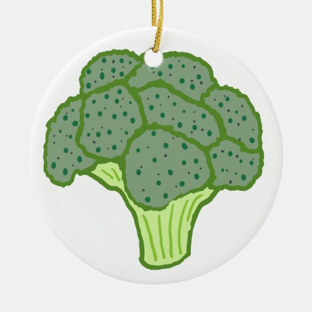 Décoration En Céramique Brocoli (Devant)