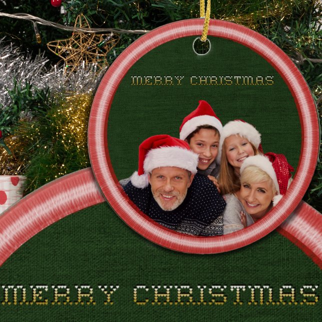 Décoration En Céramique Broderie - Stitches et tissu photo Noël (Créateur téléchargé)