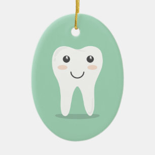 Décoration En Céramique Brosse à dents de brossage de dent de dentiste