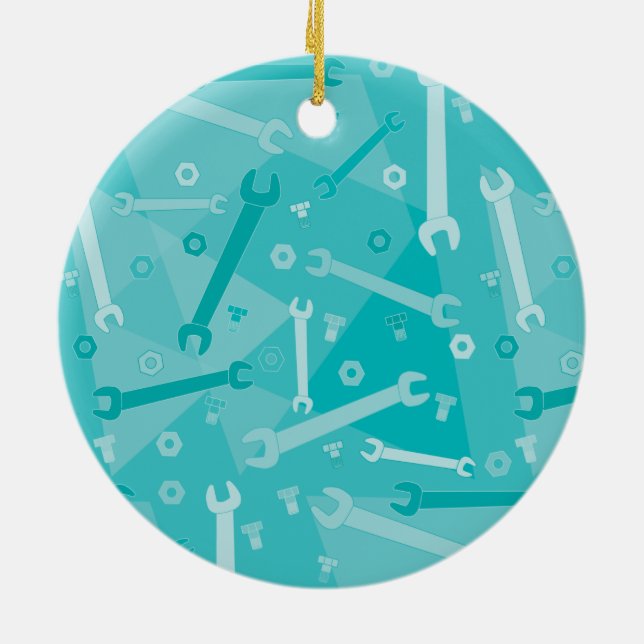 Décoration En Céramique Brûlures, noix et boulons (Dos)