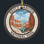 Décoration En Céramique Bryce Canyon National Park Trail Illustration Art<br><div class="desc">Design d'illustration vectorielle de Bryce Canyon. Le parc est une vaste réserve dans le sud de l'Utah,  connue pour ses hoodoos couleur pourpre,  qui sont des formations rocheuses en forme de flèche.</div>