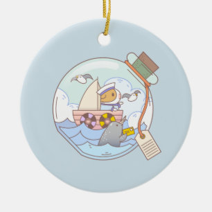 Décoration En Céramique Bubu le cochon de Guinée, un pot d'aventure