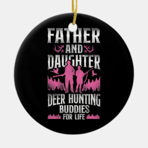 Décoration En Céramique Buck Deer Chasse Chasseur Père Papa Fille