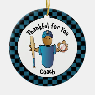 Décoration En Céramique Budget du Merci des entraîneurs de baseball présen