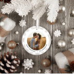 Décoration En Céramique Buffalo tartan moderne photo naturelle Noël<br><div class="desc">Buffalo écossais beige moderne naturel 1 photo décoration de Noël ornement. Design simple,  propre et élégant.</div>