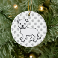 Bull Terrier Staffordshire Blanc Chien de Dessin A