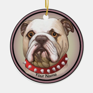 Décoration En Céramique Bulldog