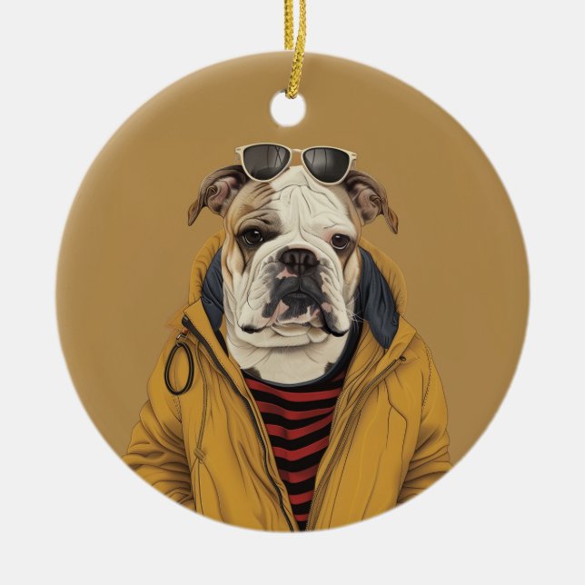 Décoration En Céramique Bulldog (Devant)