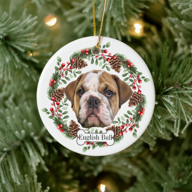 Décoration En Céramique Bulldog anglais (Arbre)