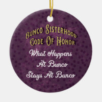Bunco Polka Dot Dice Purple Fundy Sisterhood