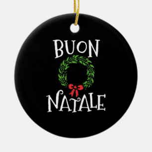 Décoration En Céramique Buon Natale Christmas