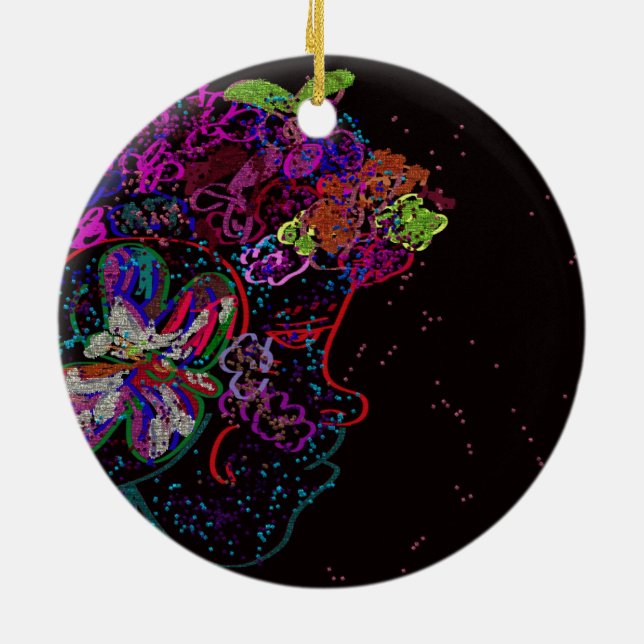 Décoration En Céramique Butterfly Princess  (Dos)