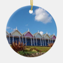 Cabanes de plage traditionnelles britanniques