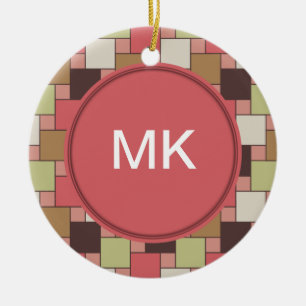 Décoration En Céramique Cabinet d'épice géométrique