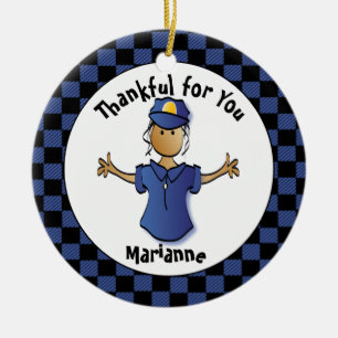 Décoration En Céramique Cadeau amusant de la police - Joli Fière de vous O