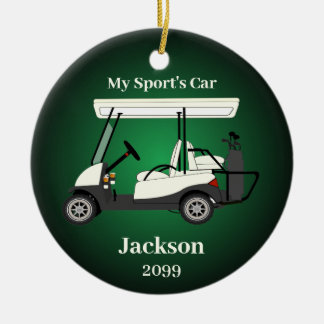 Décoration En Céramique Cadeau amusant pour lui golfeur chariot de golf