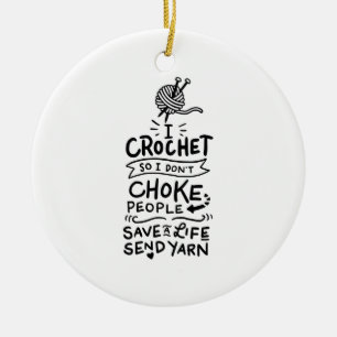 Décoration En Céramique Cadeau Crochet Crocheter