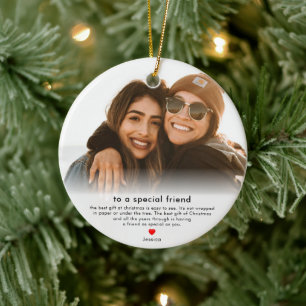 Décoration En Céramique Cadeau d'amitié Meilleur ami Noël